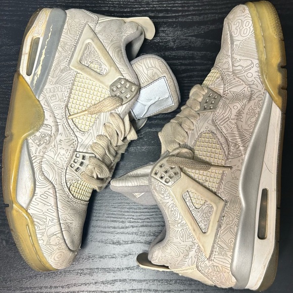 Nike Air Jordan 4 Retro 30th Anniversary Laser size 10M - Picture 3 of 7
